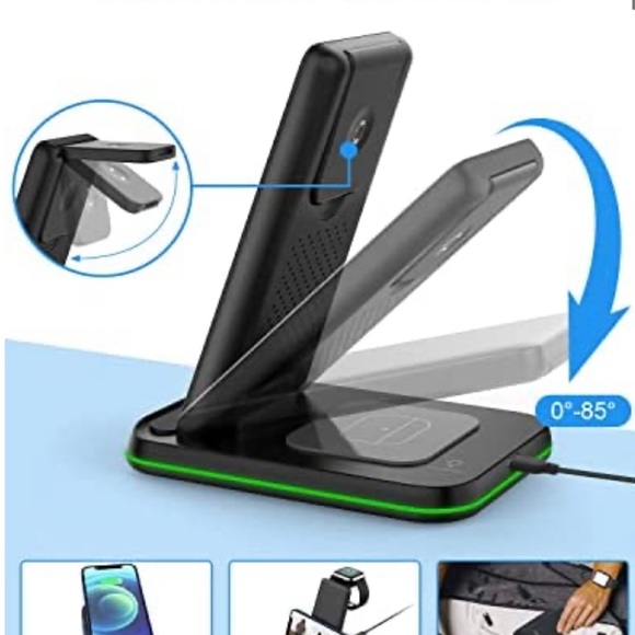 Zubarr three in one foldable wireless charger. NWOT - Picture 5 of 5